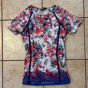 NANETTE LEPORE FLEUR DE LA MER RASH GUARD‎ SIZE XS